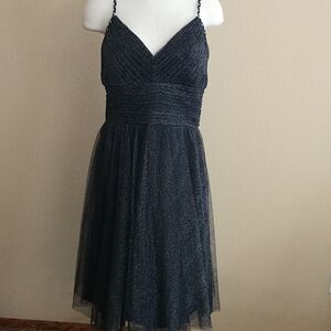 Sangria Fitted Black Dress Size 12